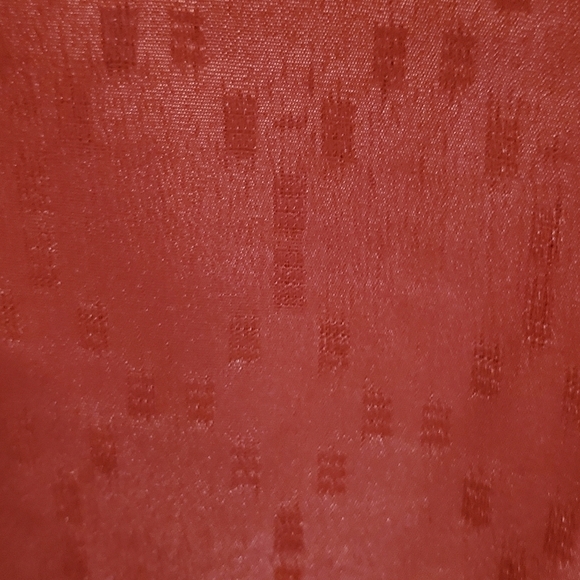 Asgro Red Textured Satin Kaftan with Gold Embroidery Boho Caftan Maxi Dress - Picture 8 of 9